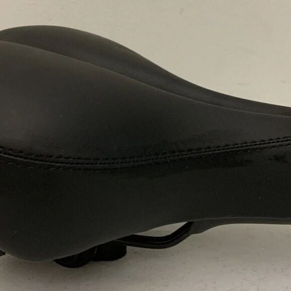 TONBUX Bicycle Comfort Artificial Leather Bike Seat Gel 10.6" x 8.25" Black SU98 - Picture 2 of 5
